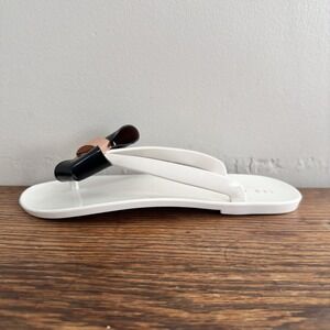 Ted Baker Rafeek Bow Cream Flip Flops Women's UK Size 4 US Size 6-6.5